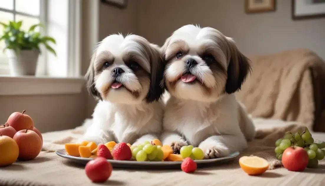frutas que shih tzu pode comer e que são seguras para seu pet experimentar
