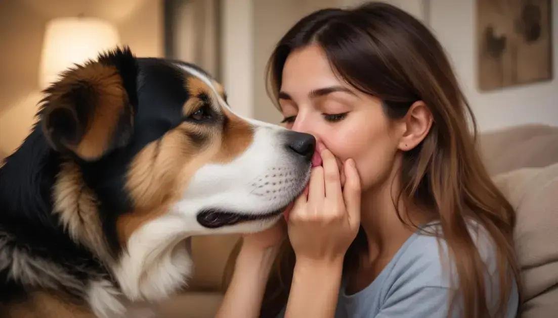 o que o gesto de lamber simboliza emocionalmente