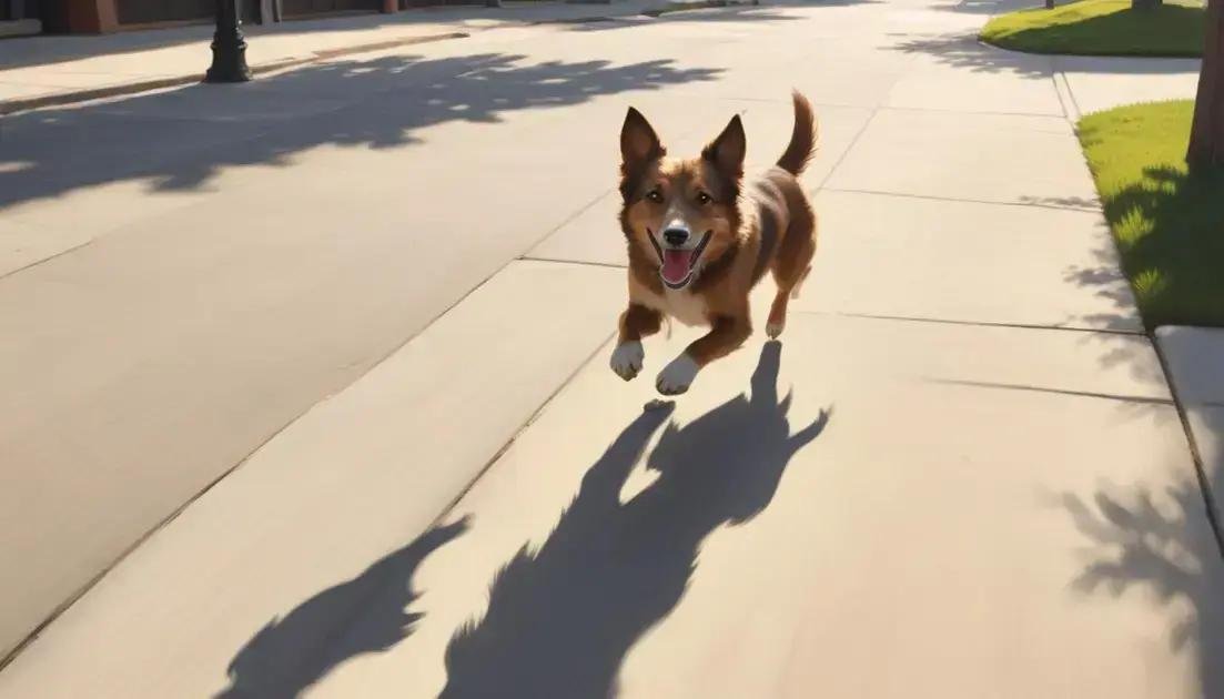 O que significa quando o cachorro persegue a própria sombra