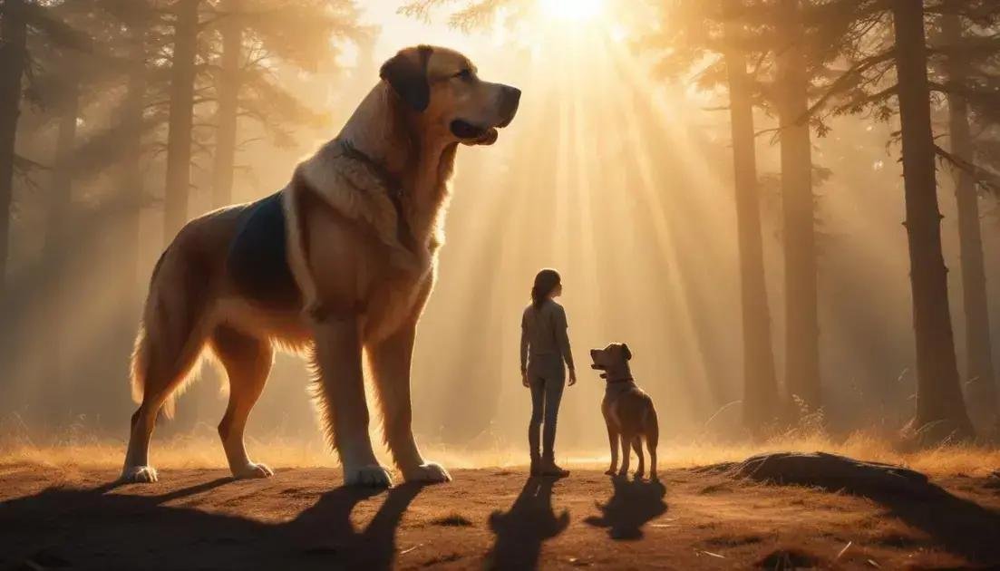 quando o cachorro gigante representa poder ou proteção