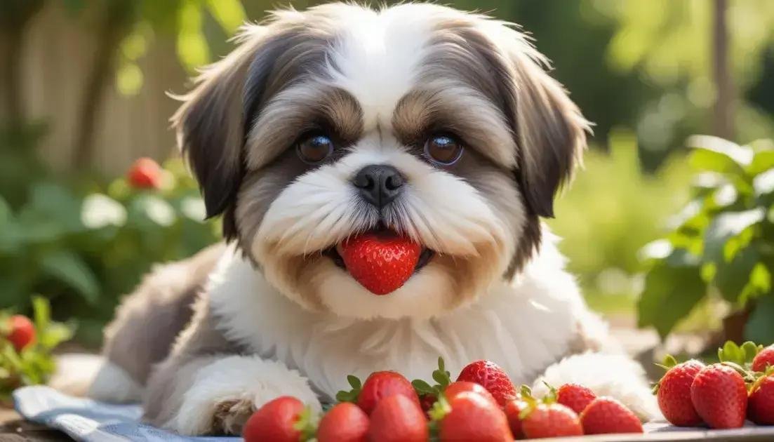 shih tzu pode comer morango: será que é seguro para seu pet? descubra aqui