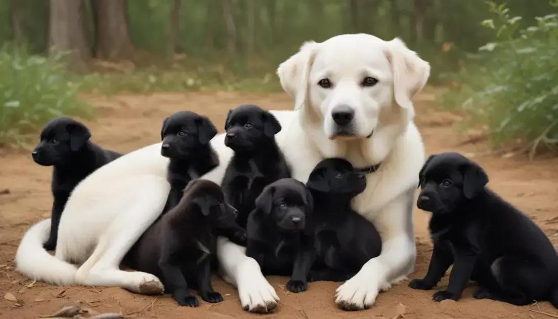 cachorro branco pode ter filhote preto? entenda o que influencia essa variação de cor
