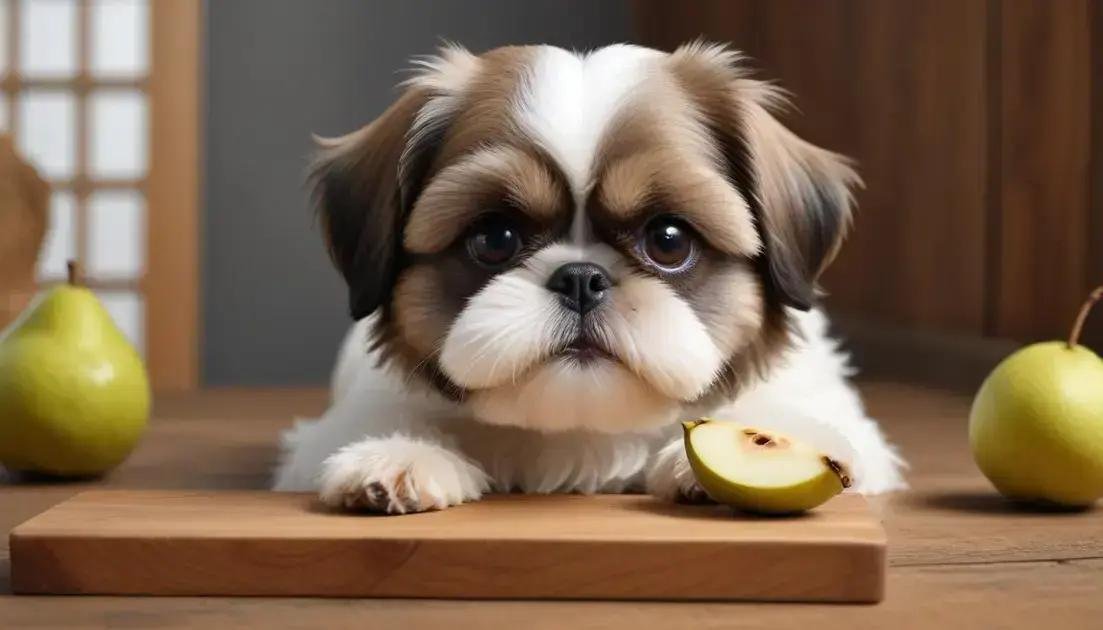 shih tzu pode comer pera: descubra se essa fruta é segura para seu pet