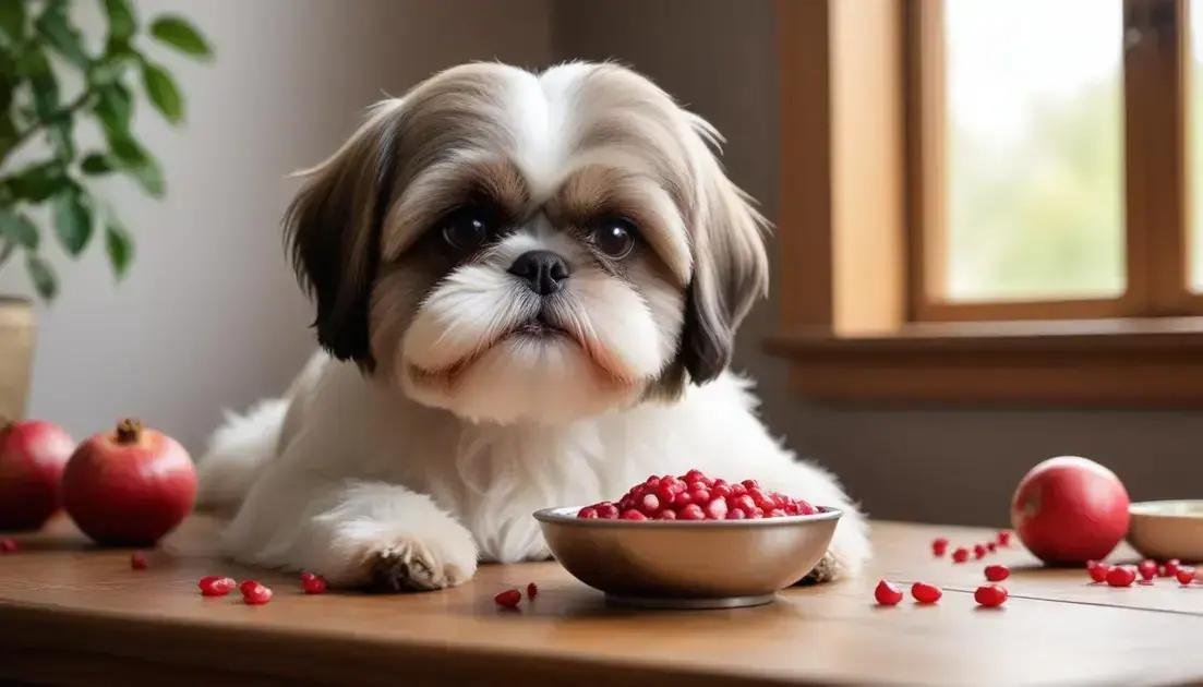 shih tzu pode comer romã? saiba o que pode e o que é perigoso para seu pet